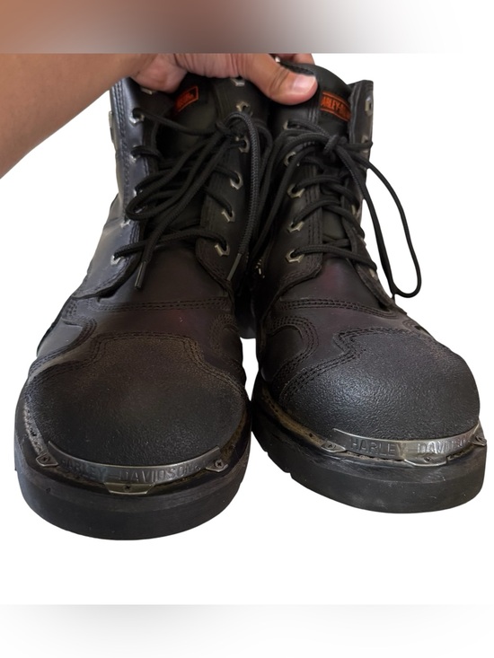Harley-Davidson Mens 13W Stealth Motorcycle Boots Patch Lace Black Riding D91642 main image 15